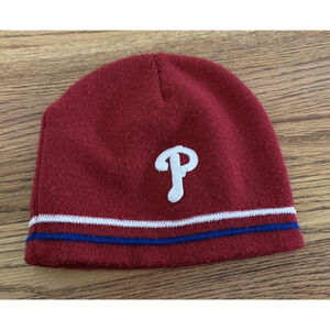 Philadelphia Phillies Beanie Hat Cap Red Cabrini College SGA OSFM